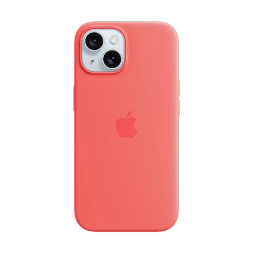 Apple Case Silicone Case with MagSafe Guava for iPhone 15